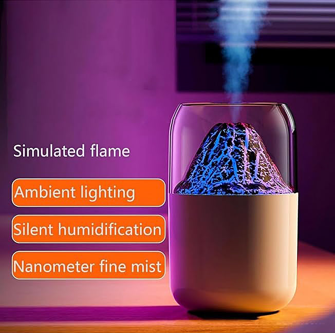 H05 Volcano Air Humidifier with Night Light – 180ML