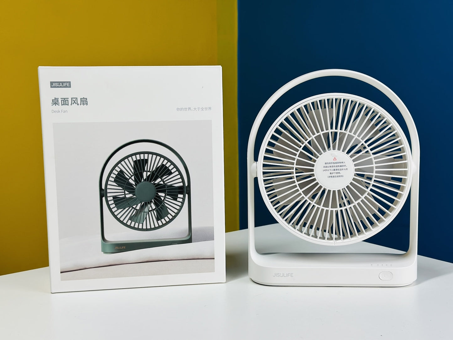 JISULIFE FA19A DC Fan, Run Directly With USB Power From Power Bank Or Solar (Without Battery)