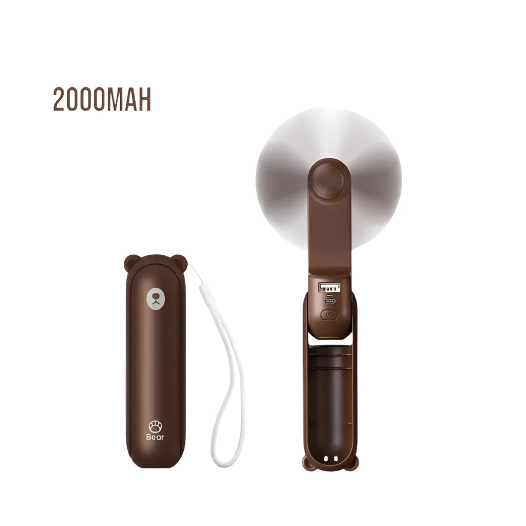 Jisulife F8 Hand Fan 2000mAh  – Brown